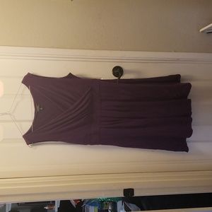 Purple Lands End Faux wrap dress size XL